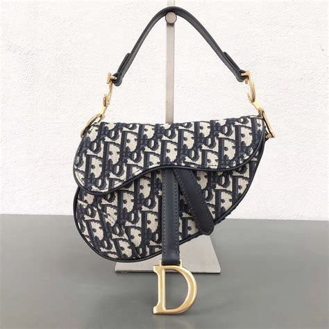 dior saddle bag blue dior oblique jacquard